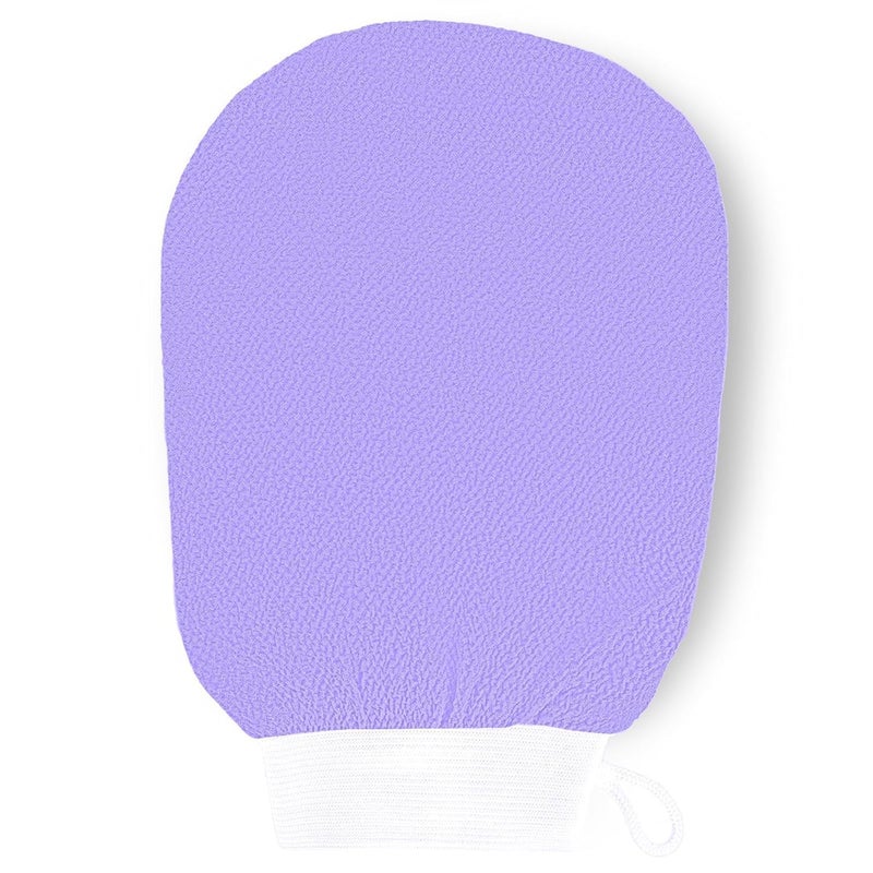 Tandoler Ultra Thin Exfoliating Glove(1pc), Tanning mitt, Dead Skin Remover for Body, Body Exfoliator for Self-Tan Removal & Keratosis Pilaris（Purple） - Image 1